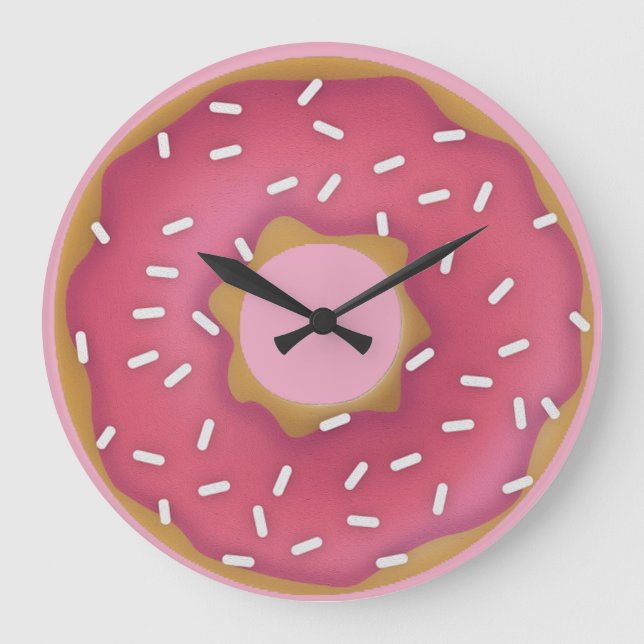 Grande Horloge Ronde Gros Donut rose (Recto)
