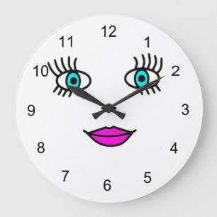 Grande Horloge Ronde Gros yeux