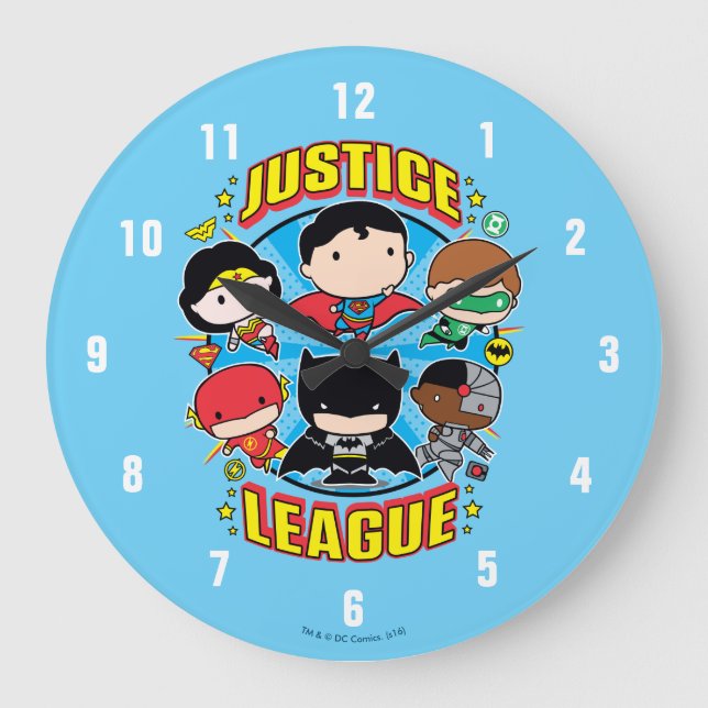 Grande Horloge Ronde Groupe de la Ligue de la justice de Chibi (Recto)