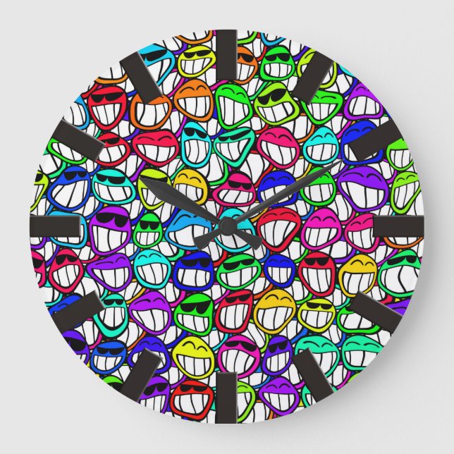 GRANDE HORLOGE RONDE GROUPE D'FACES COOL (Recto)