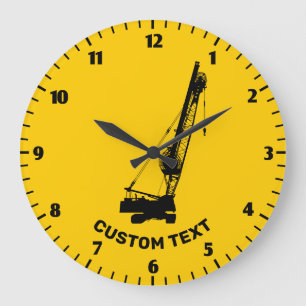 Grande Horloge Ronde Grue de construction