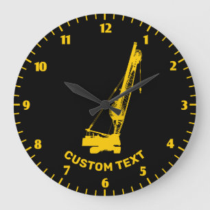 Grande Horloge Ronde Grue de construction
