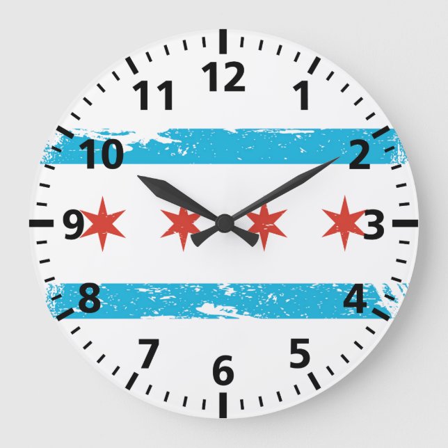Grande Horloge Ronde Grunge Chicago (Recto)