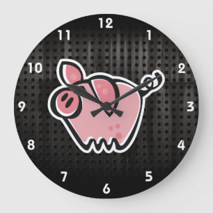 Grande Horloge Ronde Grunge pig