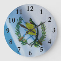 Guatemala Flag with quetzal