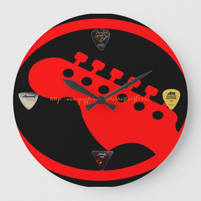 Grande Horloge Ronde "Guitare " (Recto)