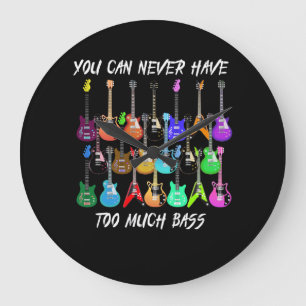 Grande Horloge Ronde Guitare Lover  Vous Ne Pouvez Jamais Avoir Beaucou