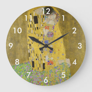 Grande Horloge Ronde Gustav Klimt - Le baiser