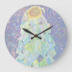 Grande Horloge Ronde Gustav Klimt - Peinture artistique fine du Tournes