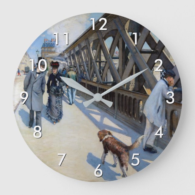 Grande Horloge Ronde Gustave Caillebotte - Le Pont de l'Europe (Recto)