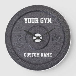Grande Horloge Ronde Gym Owner ou utilisateur Funny Clock