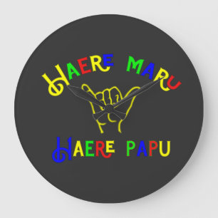 Grande Horloge Ronde "Haere Maru, Haere Papu" 