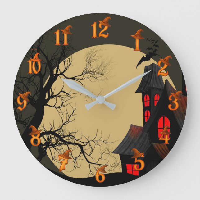 Grande Horloge Ronde Halloween  (Recto)