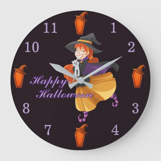 Grande Horloge Ronde Halloween  (Recto)