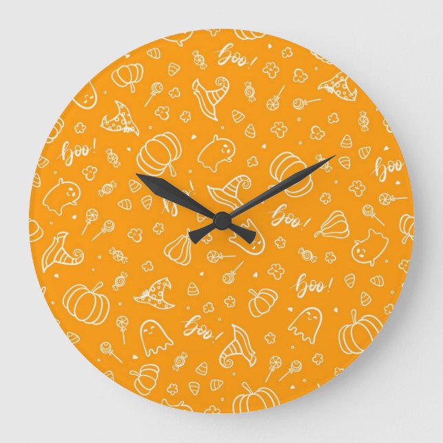 Grande Horloge Ronde Halloween (Recto)