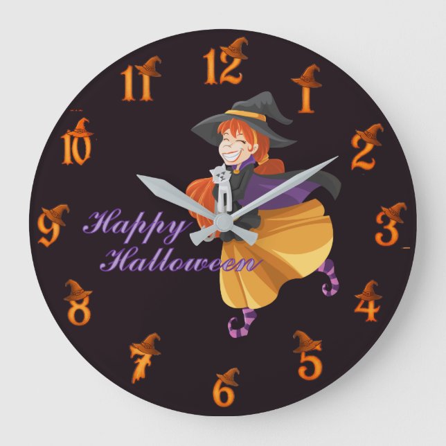 Grande Horloge Ronde Halloween  (Recto)