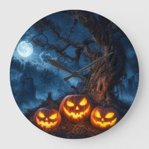 GRANDE HORLOGE RONDE HALLOWEEN