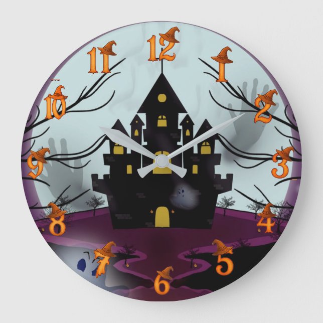 Grande Horloge Ronde Halloween  (Recto)