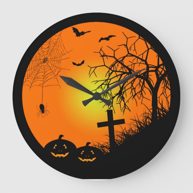 Grande Horloge Ronde Halloween (Recto)