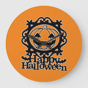 Grande Horloge Ronde Halloween
