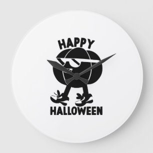 Grande Horloge Ronde Halloween Joyeux Halloween Citrouille