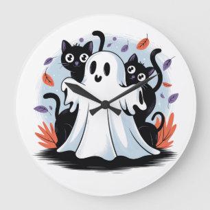 Grande Horloge Ronde Halloween Night Prowl