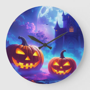 Grande Horloge Ronde Halloween Samhain