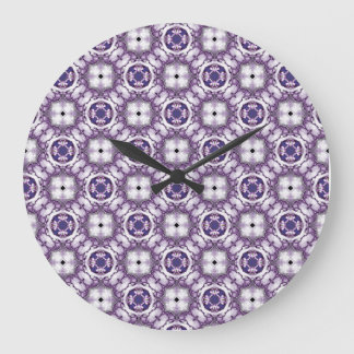 Grande Horloge Ronde Halo de Lavande