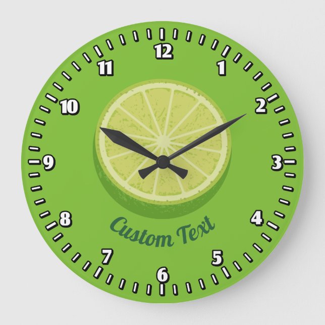 Grande Horloge Ronde Halte Lime (Recto)