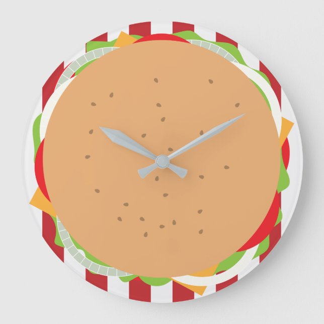 Grande Horloge Ronde Hamburger cheeseburger mignon café (Recto)