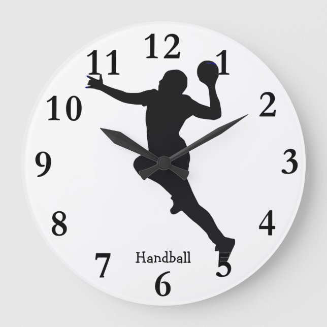 Grande Horloge Ronde Handball Player (Recto)