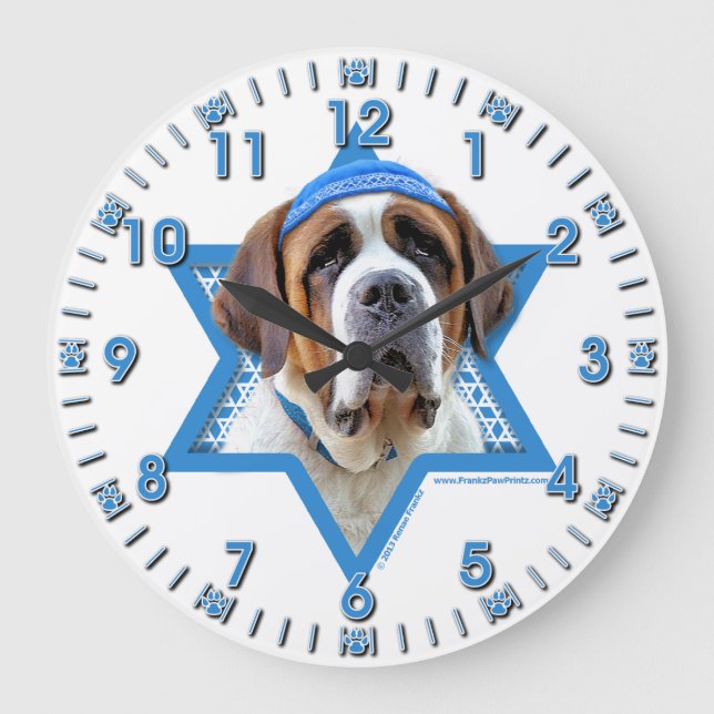 Grande Horloge Ronde Hanukkah Star of David (Recto)