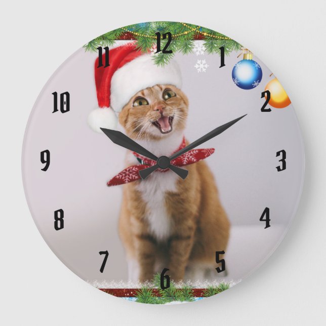 Grande Horloge Ronde Happy cat (Recto)