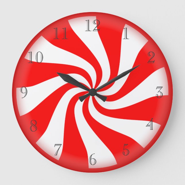 Grande Horloge Ronde Hard candy peppermint clock (Recto)