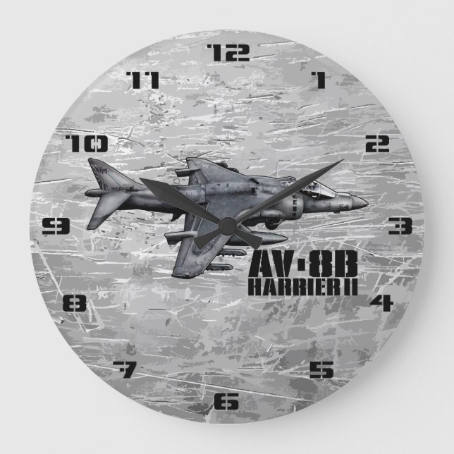 Grande Horloge Ronde Harrier II AV-8B (Recto)