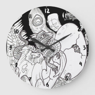 Grande Horloge Ronde Hatcheuse de dragon