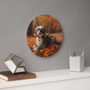 Grande Horloge Ronde Havanais en automne Feuilles automne Inspiration