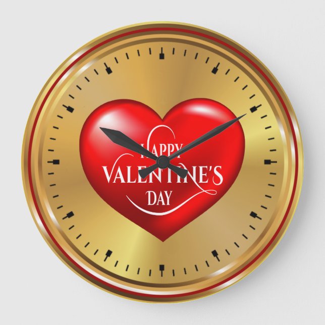 Grande Horloge Ronde Heart Shaped Design Large Clock (Recto)