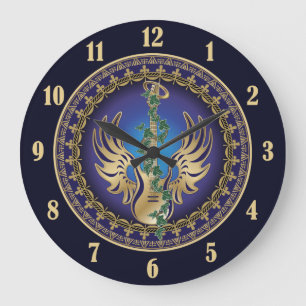 Grande Horloge Ronde Heavenly Winged Guitar