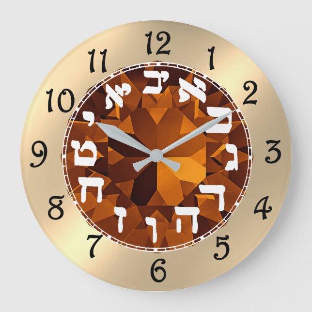 Grande Horloge Ronde hébreu (Recto)
