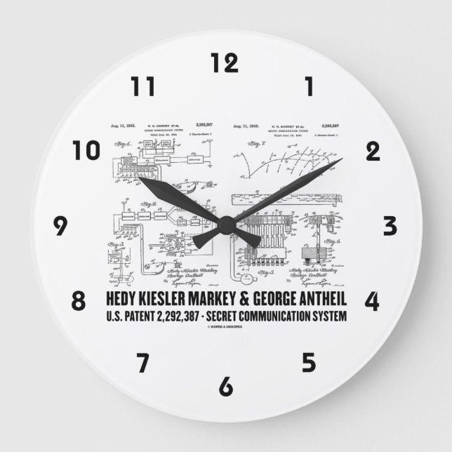 Grande Horloge Ronde Hedy Kiesler Markey G Antheil (Recto)