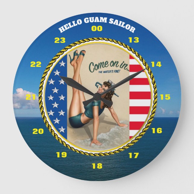 GRANDE HORLOGE RONDE HELLO GUAM SAILOR (Recto)
