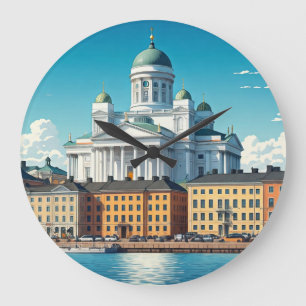 Grande Horloge Ronde Helsinki Finlande Voyages