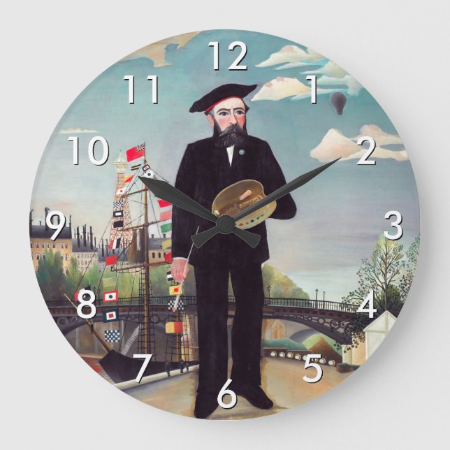 Grande Horloge Ronde Henri Rousseau - Myself Portrait-Landscape (Recto)