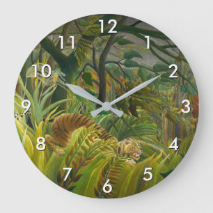 Grande Horloge Ronde Henri Rousseau - Surpris !