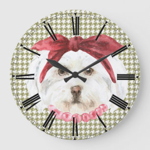 Grande Horloge Ronde Henrietta the Havanese Wall Clock
