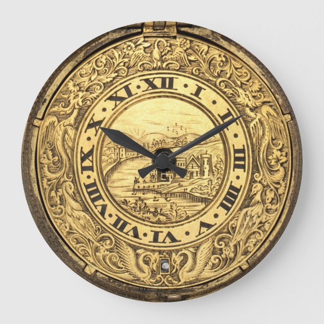 Grande Horloge Ronde Henry Jones des années 1600 Imprimer (Recto)