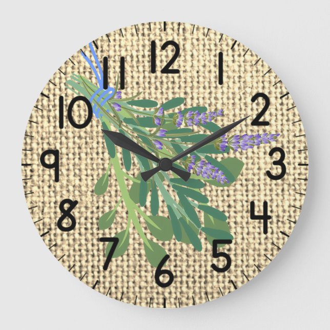 Grande Horloge Ronde Herbes (Recto)