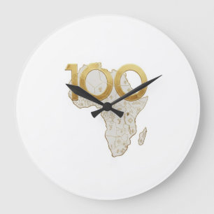 Grande Horloge Ronde Héritage centenaire d'or de luxe Afrique 100 ans -