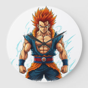 Grande Horloge Ronde héros d'anime otaku weeb autocollant merch